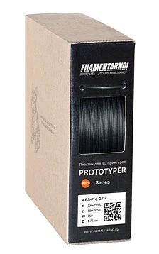 ABS GF-4 пластик Filamentarno черный 1,75 мм (750 гр) 1598147405