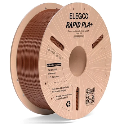 PLA Plus Rapid пластик Elegoo Brown Коричневый 1,75 мм (1 кг) 1626596355