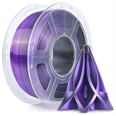 PLA пластик Sunlu Silk Dual Color Black Purple (1кг) 900747384