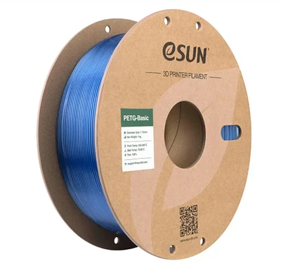 PETG Basic пластик ESUN Translucent Light Blue Полупрозрачный светло-голубой 1,75 мм (1кг) 408718401