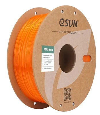 PETG Basic пластик ESUN Translucent Orange Полупрозрачный оранжевый 1,75 мм (1кг) 1873343452