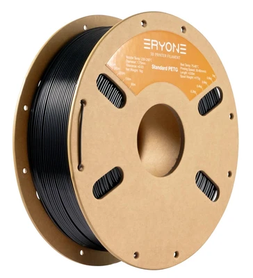 PETG пластик ERYONE Black Черный 1,75 мм (1кг) 1594734517
