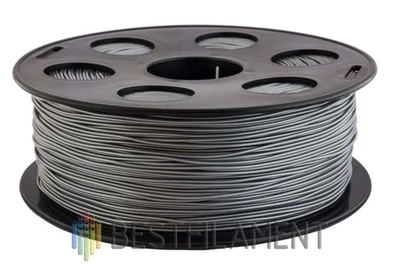 PETG пластик Bestfilament Серебристый металлик 1,75 мм (1 кг) 596349739