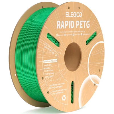 PETG пластик Elegoo Rapid Green зеленый 17,75 мм (1кг) 225612108