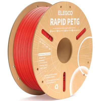 PETG пластик Elegoo Rapid Red Красный 1,75 мм (1кг) 790749855