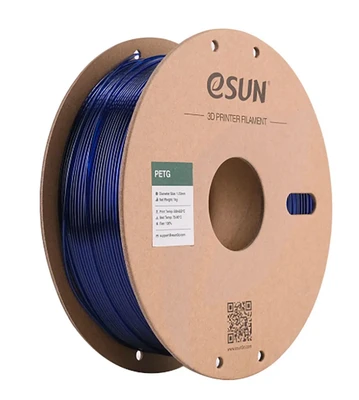 PETG пластик ESUN Translucent Blue Полупрозрачный синий 1,75 мм (1кг) 1336662488