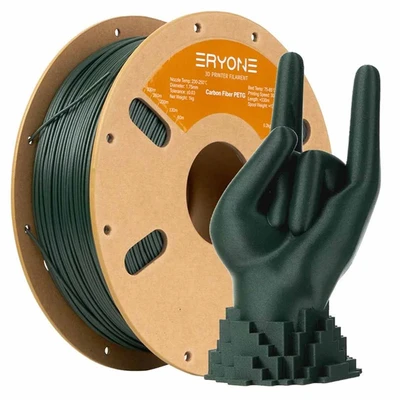 PETG CF Carbon Fiber пластик ERYONE Olive Green (Оливковый зеленый) 1,75 мм (1кг) 225154646