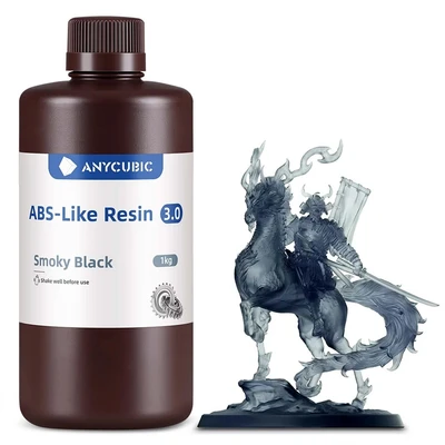 Фотополимер Anycubic ABS-Like Resin 3.0 Smoky Black Дымчатый (1кг) 123927487