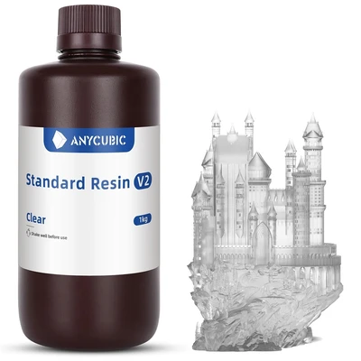 Фотополимерная смола Anycubic Standard Resin V2 Clear Прозрачный (1кг) 831038714