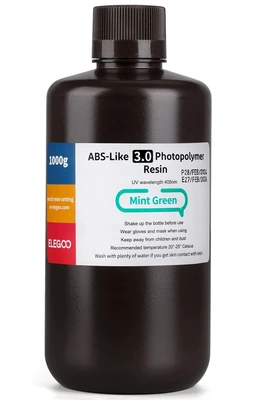 Фотополимерная смола Elegoo ABS-Like Resin Mint Green V3.0 Мятный (1кг) 1857614650