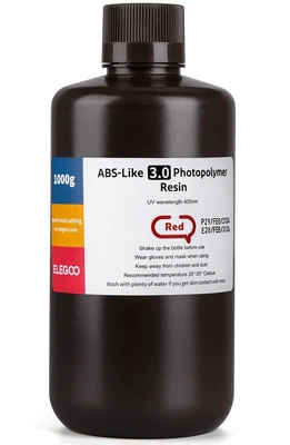 Фотополимерная смола Elegoo ABS-Like Resin Red V3.0 Красная (1кг) 1862743888
