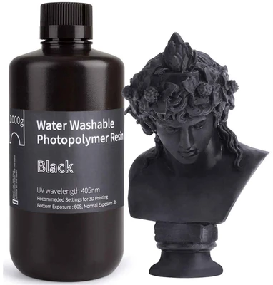 Фотополимер Elegoo Water Washable Resin Black (1кг) 1261019301