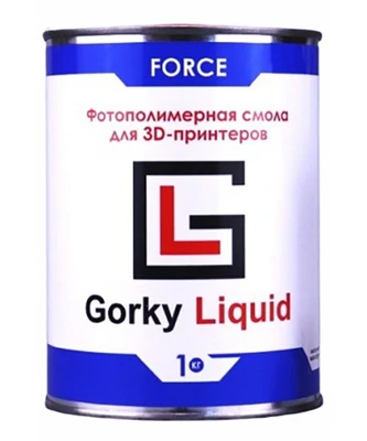 Фотополимерная смола Gorky Liquid Force Черный (1кг) 1555907687