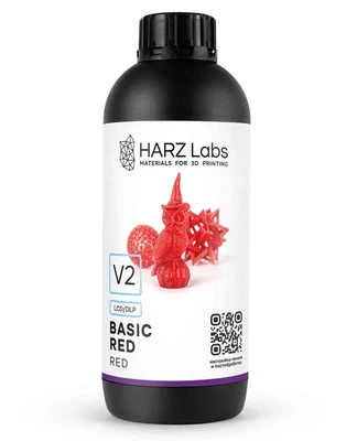 Фотополимерная смола HARZ Labs Basic Red V2 1668729602