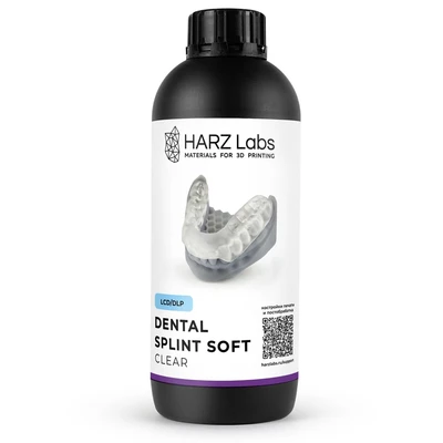 Фотополимерная смола HARZ Labs Dental Splint Soft (1 кг) 75766475