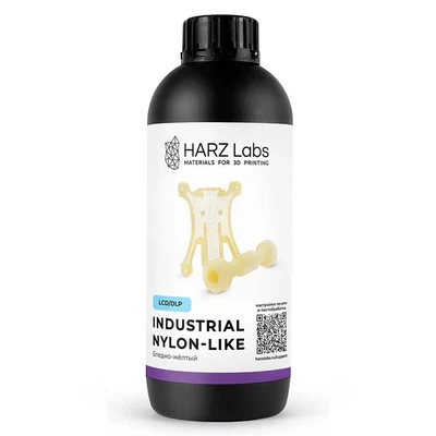 Фотополимерная смола HARZ Labs Industrial Nylon-like Бледно-желтый (1 кг) 1614439601