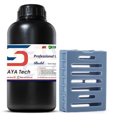 Фотополимерная смола Siraya Tech Build Sonic Grey Серый - Drillable Precision Printing Resin (1 кг) 436067933