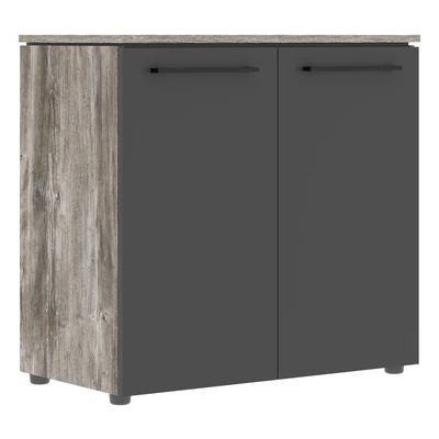 Шкаф низкий MORRIS TREND MLC 85.1, сосна нордик/антрацит, 854х423х821 мм 1577216861