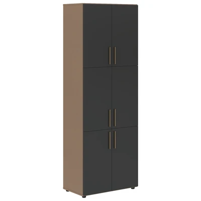 Шкаф высокий широкий VELION VHCS 80.8, яшма черный/кобра, 800х430х2253 мм 57843066