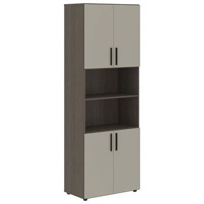 Шкаф-стеллаж широкий VELION VHCS 80.4, аметист/дуб сильвер , 800х430х2253 мм 903582672