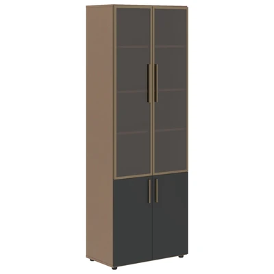Шкаф комбинированный высокий VELION VHCS 80.2, яшма черный/кобра, 800х430х2253 мм 1601615015