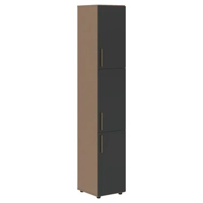 Шкаф высокий узкий VELION VHCS 40.8, яшма черный/кобра, 400х430х2253 мм 1601315743