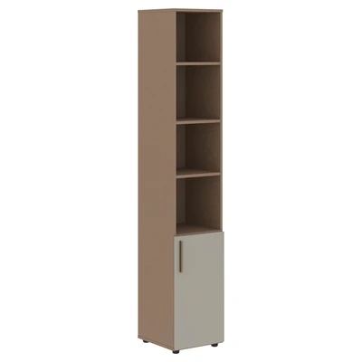 Шкаф-стеллаж узкий VELION VHCS 40.5, аметист/кобра, 400х430х2253 мм 1291652094