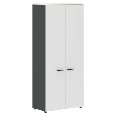 Шкаф высокий JAY JHC 85.1, ясень белый/белый/антрацит, 856х452х1949 мм 1441713930