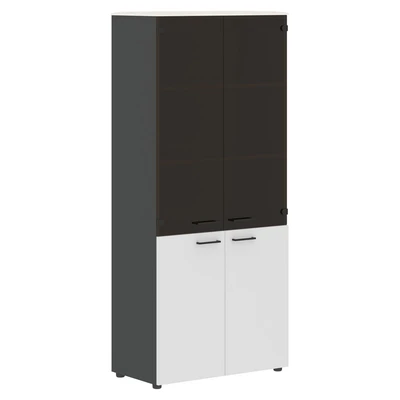 Шкаф комбинированный JAY JHC 85.2, ясень белый/белый/антрацит, 856х452х1949 мм 715276340