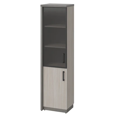 Шкаф высокий WOOD&STONE СФ-534591, дрифтвуд/бетон чикаго темный, 537х455х2083 мм 88836958
