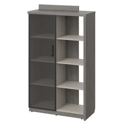 Шкаф-стеллаж высокий WOOD&STONE СФ-534181, дрифтвуд/бетон чикаго темный, 1037х455х1770 мм 803561712