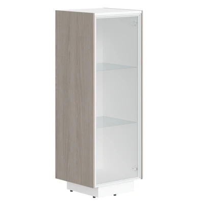 Шкаф колонка средняя LINE СФ-574301, дуб серый/белый премиум, 464х430х1305 мм 2105573311