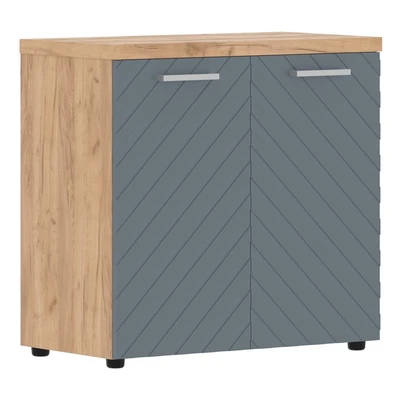 Шкаф низкий TORR LUX TLLC 85.1, серо-голубой/дуб бофорд, 856х450х833 мм 1274138854
