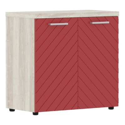 Шкаф низкий TORR LUX TLLC 85.1, красный/сосна эдмонт z, 856х450х833 мм 1642307487