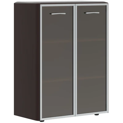 Шкаф средний со стеклом DIONI DMC 85.7, венге магия 1139674009