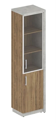 Шкаф комбинированный (комплект № 10) WOOD&STONE, Дуб Чарльстон, Бетон Чикаго 1510397894