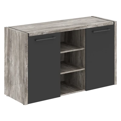 Тумба с фригобаром MORRIS TREND MTF 140, сосна нордик/антрацит, 1400х492х828 мм 1043950578