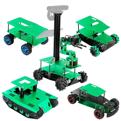 Шасси робота-автомобиля Yahboom из алюминиевого сплава ROS (Mecanum, Pendulum Suspension (L), робо-рука, стойка для камеры) 2029149471