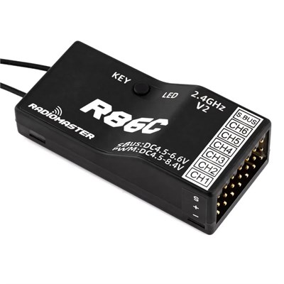 Приемник Radiomaster R86C V2 D8/D16/SFHSS 1116436952