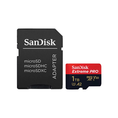 Карта памяти SanDisk Extreme Pro 1TB microSDXC Class 10 UHS-I U3 V30 A2 + SD адаптер 1004660880