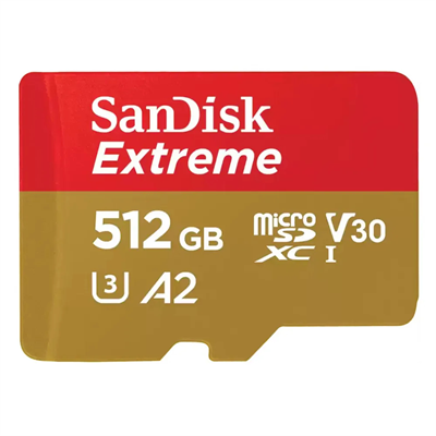 Карта памяти SanDisk Extreme 512Gb microSDXC Class 10 UHS-I U3 V30 125652347