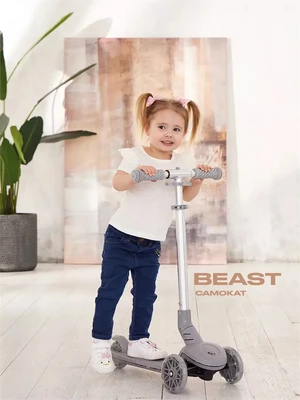 Самокат 3-колесный Rant Beast Grey 1518620096