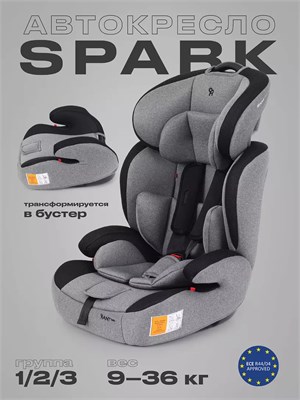Автокресло Rant Basic Spark 1/2/3 (9-36 кг) Graphite 1192541348