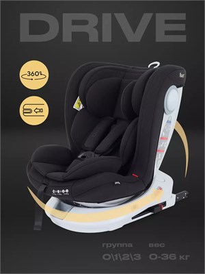 Автокресло Rant Drive Isofix 0/1/2/3 (0-36 кг) Black 1518902863