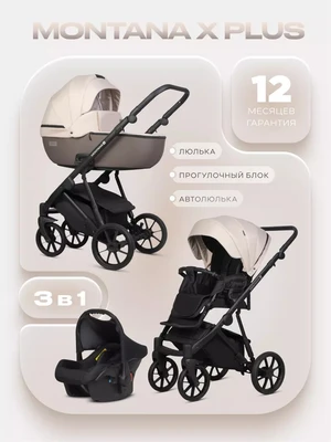 Коляска 3 в 1 Riko Basic Montana X Plus 43 Mocca 2020215596