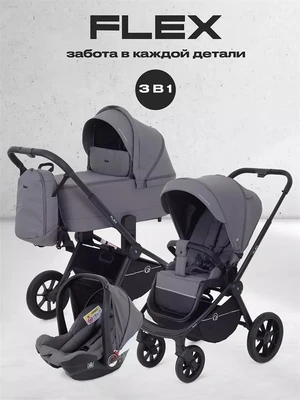 Коляска 3 в 1 Rant Flex 2025 RA077 Graphite 387230127