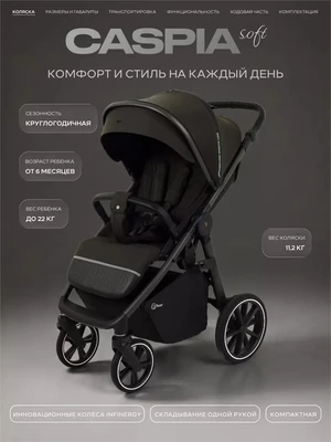 Коляска прогулочная Rant Caspia Soft 2026 Shine brown 394936915