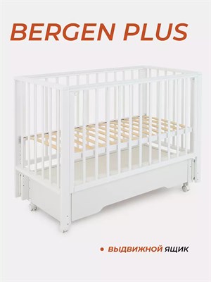 Кроватка Rant Bergen Plus маятник Cloud white 1564667377