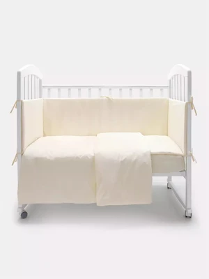 КПБ Топотушки Однотон поплин (6 предметов) экрю 1281639702