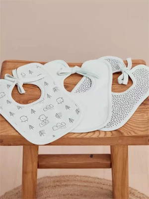 Нагрудник Mowbaby Birds (3 шт.) blue арт. 0182 120494558
